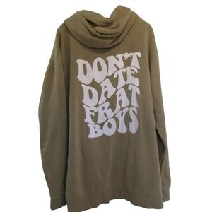 Barstool Sports Independent Trading Co Men's Hooded Sweatshirt size XL Tan‎ Frat